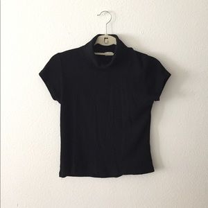 Brandy Melville Ribbed Turtleneck Top